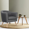 Artiss Grey Armchair Tub Chair