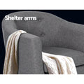 Artiss Grey Armchair Tub Chair