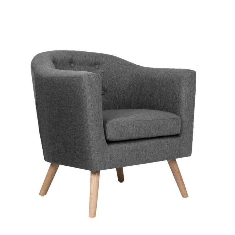 Artiss Grey Armchair Tub Chair