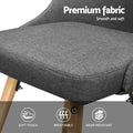 Artiss Dining Chairs Set of 4 Fabric Grey Wood
