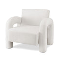 Artiss Curved Armchair Accent Chair Lounge Boucle White