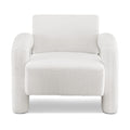 Artiss Curved Armchair Accent Chair Lounge Boucle White