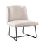 Artiss Accent Chair Armchair Cross Leg Beige Fabric
