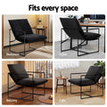 Artiss Sling Armchair Lounge Chair Black