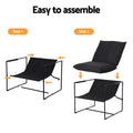 Artiss Sling Armchair Lounge Chair Black