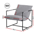 Artiss Armchair Lounge Chair Sling Grey