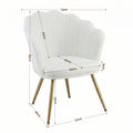 Artiss Teddy Fleece Armchair White