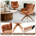 Artiss Swivel Armchair Nursing Chair Velvet Brown