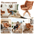 Artiss Swivel Armchair Nursing Chair Velvet Brown