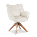 Artiss Swivel Armchair Nursing Chair Velvet White