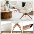 Artiss Swivel Armchair Nursing Chair Velvet White