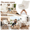 Artiss Swivel Armchair Nursing Chair Velvet White