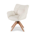 Artiss Swivel Armchair Nursing Chair Velvet White