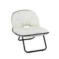 Artiss 2-in-1 Foldable Armchair Lounge Chair Portable White