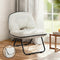 Artiss 2-in-1 Foldable Armchair Lounge Chair Portable White