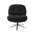 Artiss Swivel Chair Nursing Armchair Lounge Corduroy Steel Star Base Black
