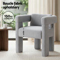Artiss Armchair Accent Chair Lounge Sofa Couch Boucle Fabric Grey