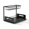 Artiss Under Sink Organizer L-Shape 1 Drawer Kitchen Cabinet Storage