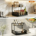 Artiss Under Sink Organizer L-Shape 1 Drawer Kitchen Cabinet Storage