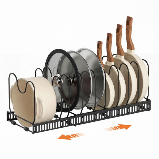 Artiss Expandable Pots Pans Organizer Rack Kitchen Cabinet Holder