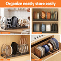 Artiss Expandable Pots and Pans Organizer Rack Cookware Holder Kitchen Cabinet Rack