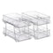 Artiss 2 Pack Clear Pull Out Cabinet Organiser 2 Tier Storage Drawers