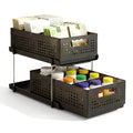 Artiss Under Sink Organizer 2 Tier Pull Out Drawer Baskets