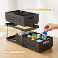 Artiss Under Sink Organizer 2 Tier Pull Out Drawer Baskets