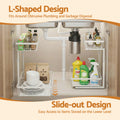 Artiss Under Sink Organizer 2 Drawers 5 Shelf Bathroom Kitchen Cabinet