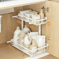 Artiss Under Sink Organizer 2 Drawers 5 Shelf Bathroom Kitchen Cabinet
