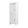 Artiss Bathroom Storage Cabinet 2-Tier Slim White Toilet Organiser