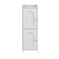 Artiss Bathroom Storage Cabinet 2-Tier Slim White Toilet Organiser