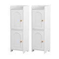 Artiss Bathroom Cabinet 2-Tier Slim Toilet Storage Organiser White