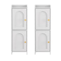 Artiss Bathroom Cabinet 2-Tier Slim Toilet Storage Organiser White