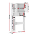 Artiss Over Toilet Storage Cabinet Bathroom Organiser Shelf Laundry