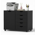 Artiss 5 Drawer Mobile Filing Cabinet with Door Printer Stand
