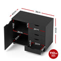 Artiss 5 Drawer Mobile Filing Cabinet with Door Printer Stand