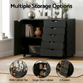 Artiss 5 Drawer Mobile Filing Cabinet with Door Printer Stand