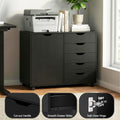 Artiss 5 Drawer Mobile Filing Cabinet with Door Printer Stand