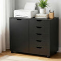 Artiss 5 Drawer Mobile Filing Cabinet with Door Printer Stand