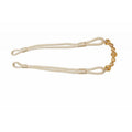 Cream Beaded Rope Curtain Tieback