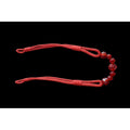 Coral Red Beaded Rope Curtain Tieback