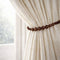 Walnut Brown Beaded Rope Curtain Tieback