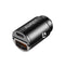AUKEY Nano 30W Dual-Port USB-C + USB-A Fast Car Charger – CC-A3