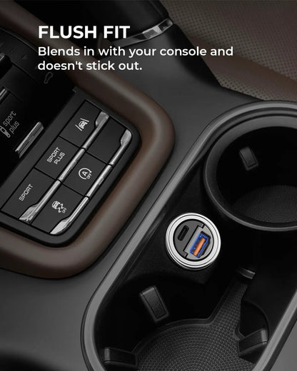 Aukey Enduro Nano AC 30W 2-Port Car Charger (CC-A3)