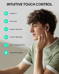 AUKEY True Wireless ANC Earbuds with Bluetooth 5.2, 28dB Noise Cancelling & IPX5 Water Resistance – EP-M1NC