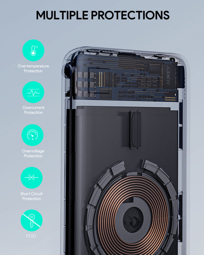 Aukey MagLinnk 6700mAh Magnetic Wireless Charging Power Bank (PB-MS01)