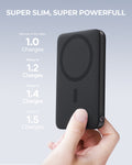 AUKEY 6700mAh Magnetic Wireless Power Bank with 20W USB-C & 15W Wireless Charging – PB-MS01