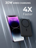 AUKEY 10000mAh Magnetic Wireless Power Bank with 30W USB-C & 15W Wireless Charging – PB-MS02
