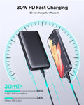 AUKEY Sprint X 20000mAh 30W PD 3-Port USB-C Power Bank with PPS – PB-Y42